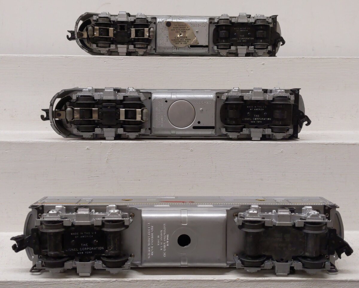 Lionel 2353 Vintage O Santa Fe F-3 ABA Diesel Locomotive Set EX