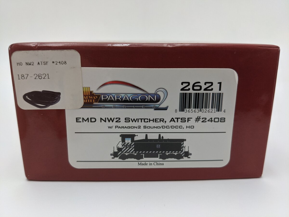 Broadway Limited 2621 HO Santa Fe EMD NW2 Paragon2 w/DCC #2408 EX/Box