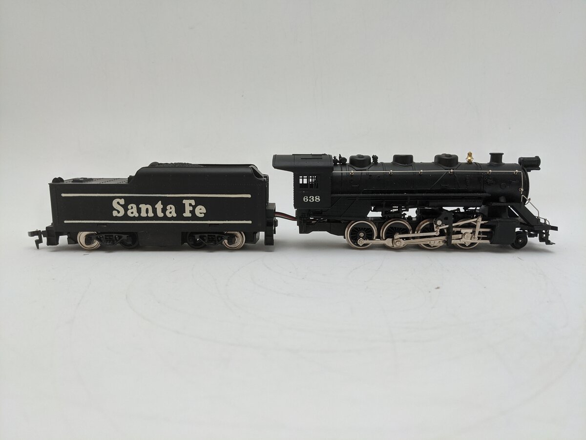 Tyco 245-22 HO Scale Santa Fe 2-8-0 Locomotive & Tender #638 EX/Box