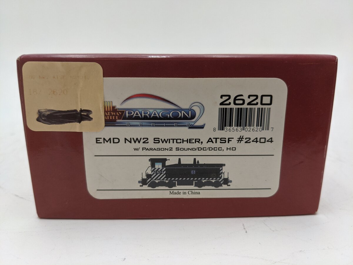 Broadway Limited 2620 HO SF EMD NW2 Diesel Loco w/Sound & DCC Paragon2™ #2404 EX/Box