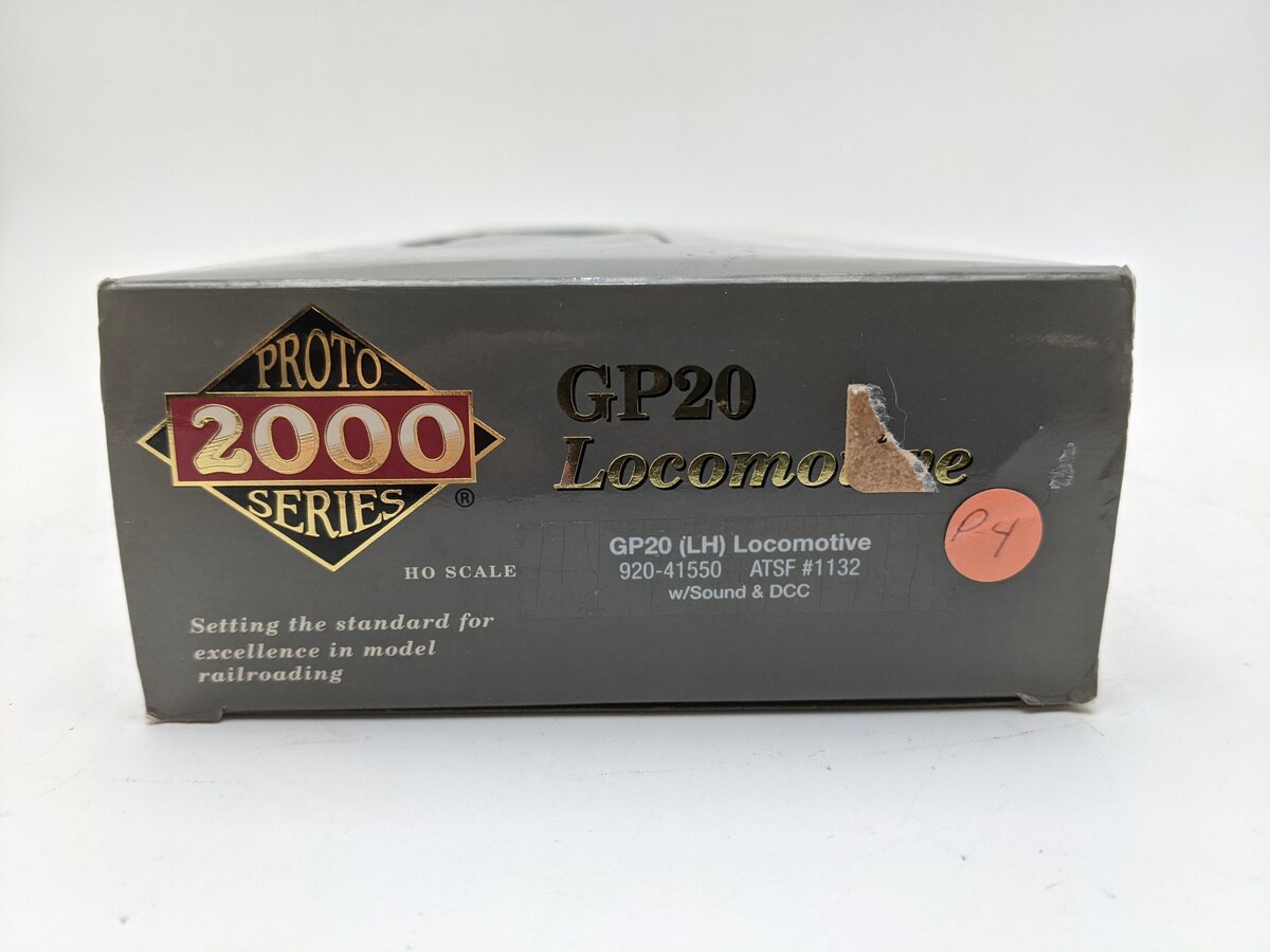 Proto 2000 920-41550 HO Scale ATSF GP20 Diesel Locomotive w/DCC/Sound #1132 EX/Box