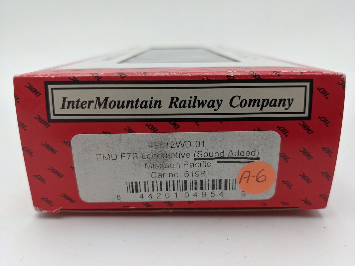 InterMountain 49512WD-01 HO Scale MP EMD F7B Diesel Locomotive #619B EX/Box