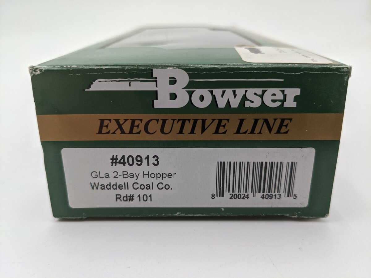 Bowser 40913 HO Waddell Coal GLa 2-Bay Hopper #101 EX/Box