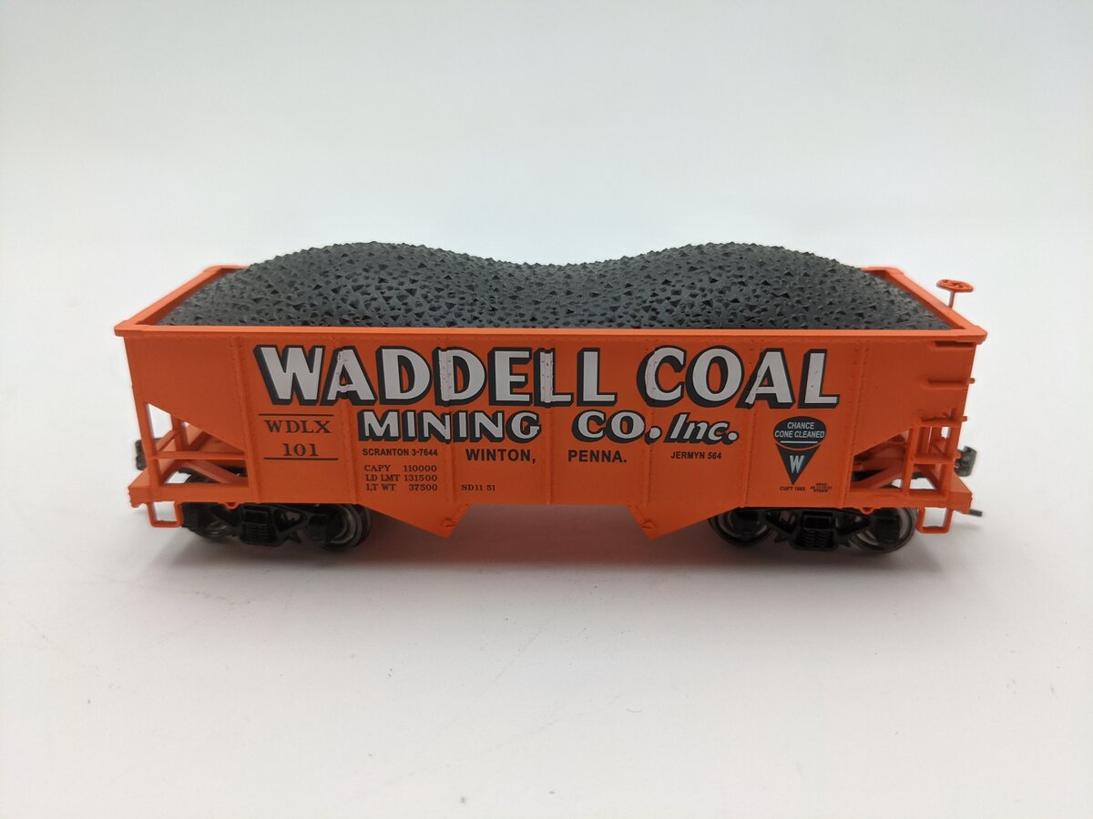 Bowser 40913 HO Waddell Coal GLa 2-Bay Hopper #101 EX/Box