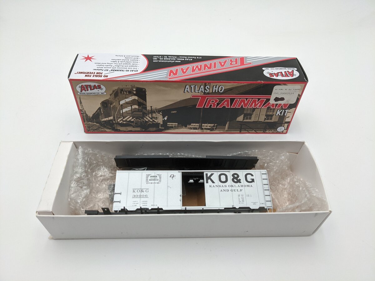 Atlas 20002534 HO Kansas Oklahoma & Gulf AAR 40' BoxCar #30006 LN/Box