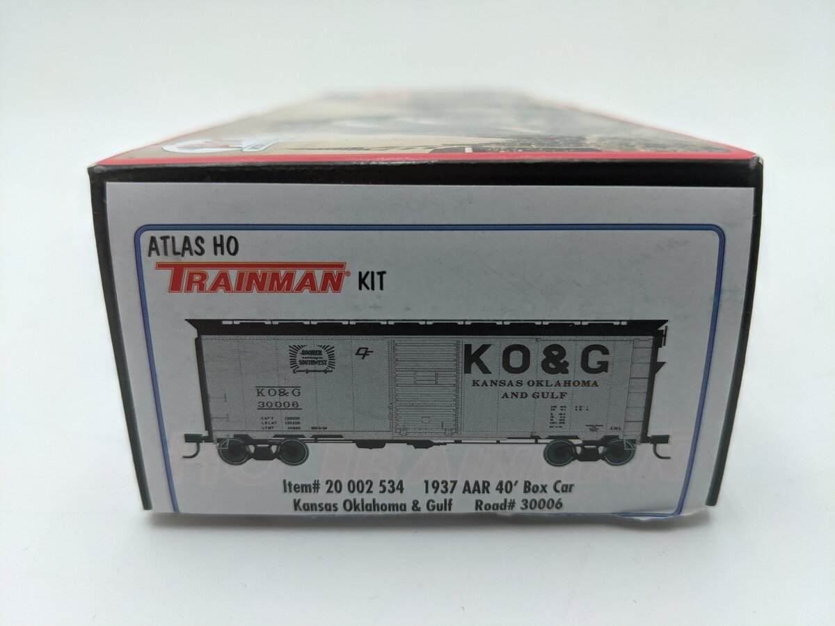 Atlas 20002534 HO Kansas Oklahoma & Gulf AAR 40' BoxCar #30006 LN/Box