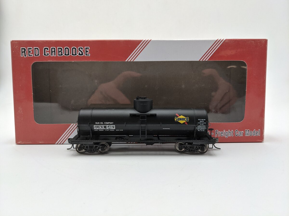 Red Caboose RR-33010-50 HO Sunco 103W 10K Gallon Welded Tank Car #6463 EX/Box