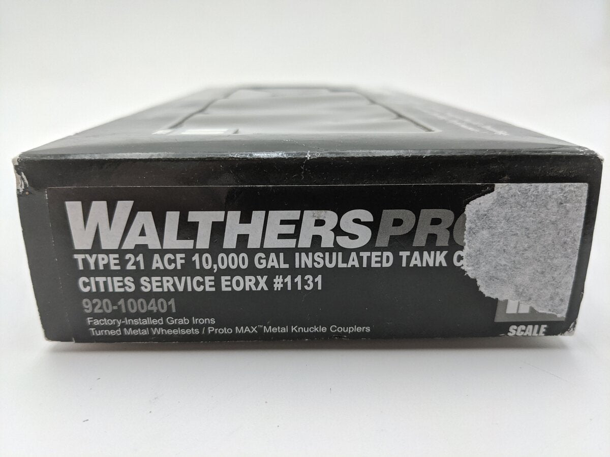 Walthers 920-100401 HO Cities Service EORX 32'6 21 ACF 10000G Insulated Tank Car EX/Box