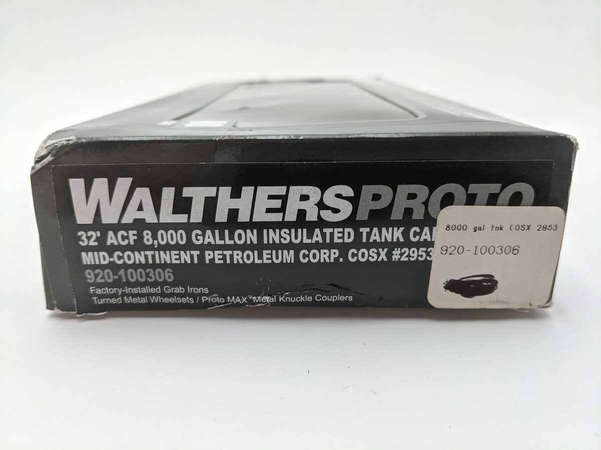 Walthers 920-100306 HO ACF Mid-Continent Petroleum Corp. 32' Tank Car #2953 EX/Box