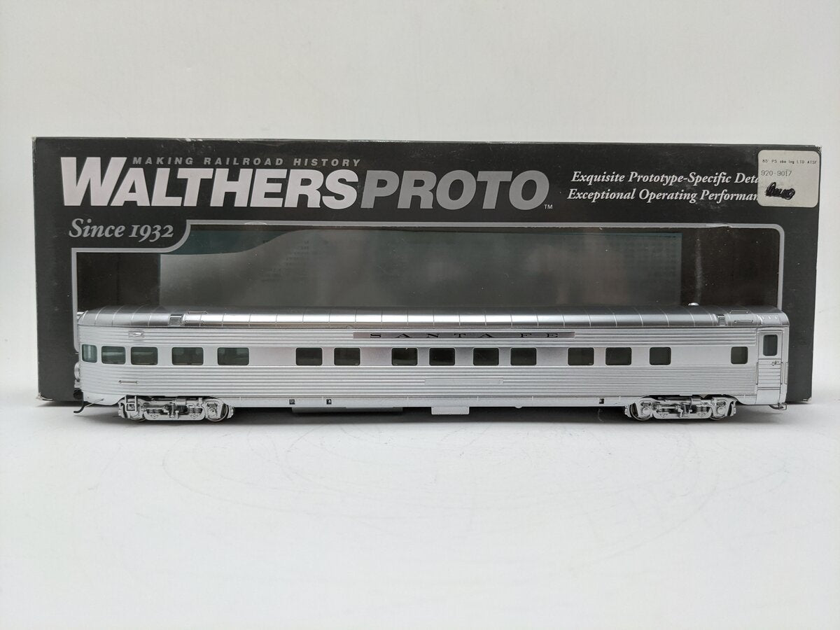 Walthers 920-9017 HO Santa Fe Lighted 85' PS Observation Lounge Passenger Car EX/Box
