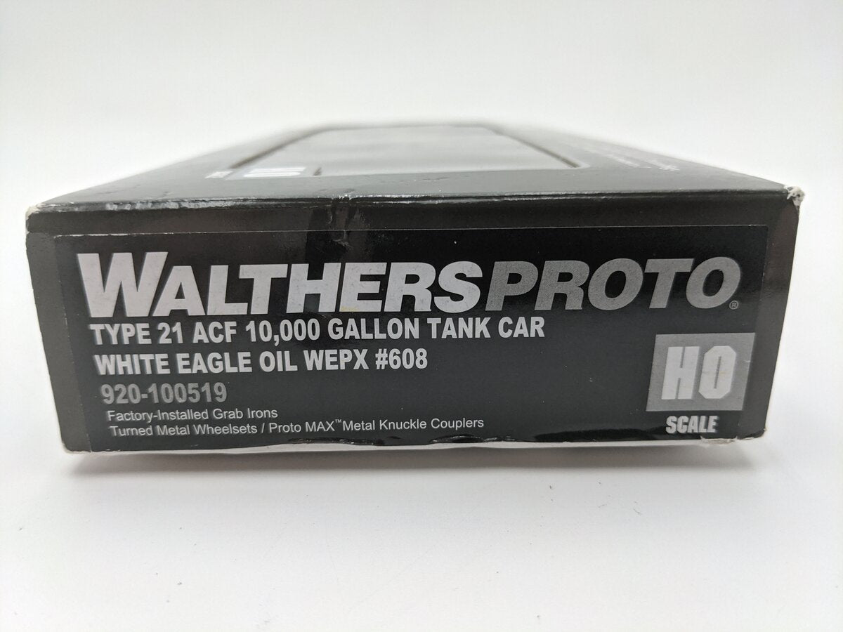Walthers 920-100519 HO White Eagle Oil Type 21 ACF 10K Gallon Tank Car RTR #608 EX/Box