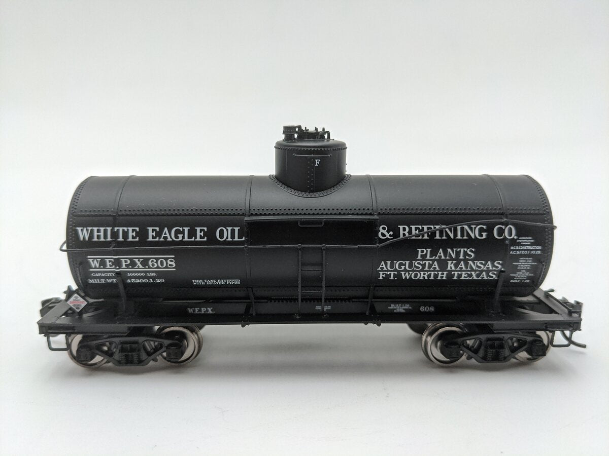 Walthers 920-100519 HO White Eagle Oil Type 21 ACF 10K Gallon Tank Car RTR #608 EX/Box