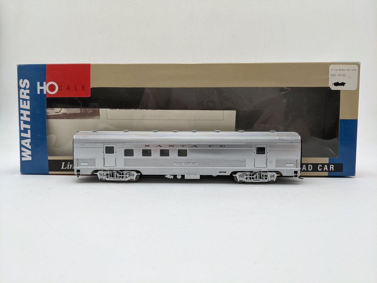 Walthers 932-9730 HO Santa Fe El Capitan 63' Budd Railway Post Office Car EX/Box