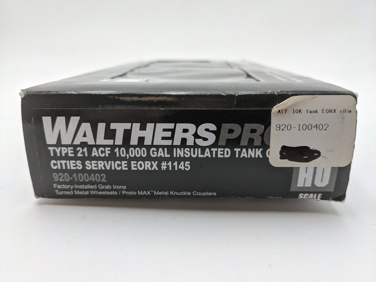 Walthers 920-100402 HO Cities Service EORX Type 21 ACF 10000G Insulated Tank Car EX/Box