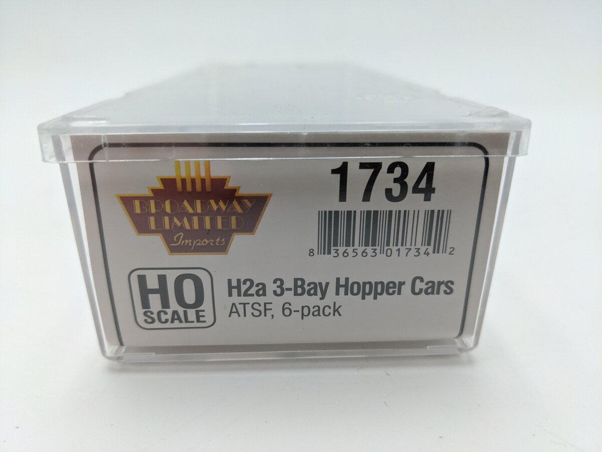 Broadway Limited 1734 HO Santa Fe Class H2a 3-Bay Hopper # 181095 EX/Box