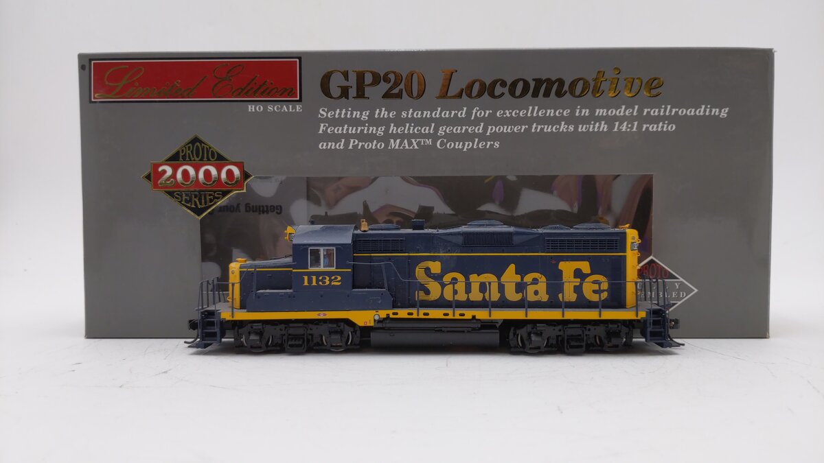 Proto 2000 920-41550 HO Scale ATSF GP20 Diesel Locomotive w/DCC/Sound #1132 EX/Box