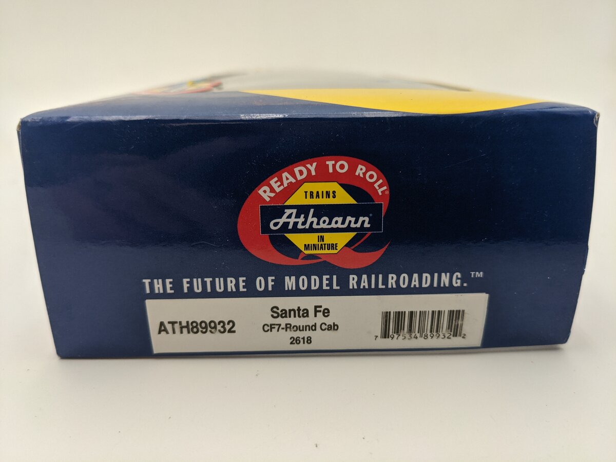 Athearn ATH89932 HO Atchison Topeka Santa Fe CF7 Round Cab #2618 EX/Box