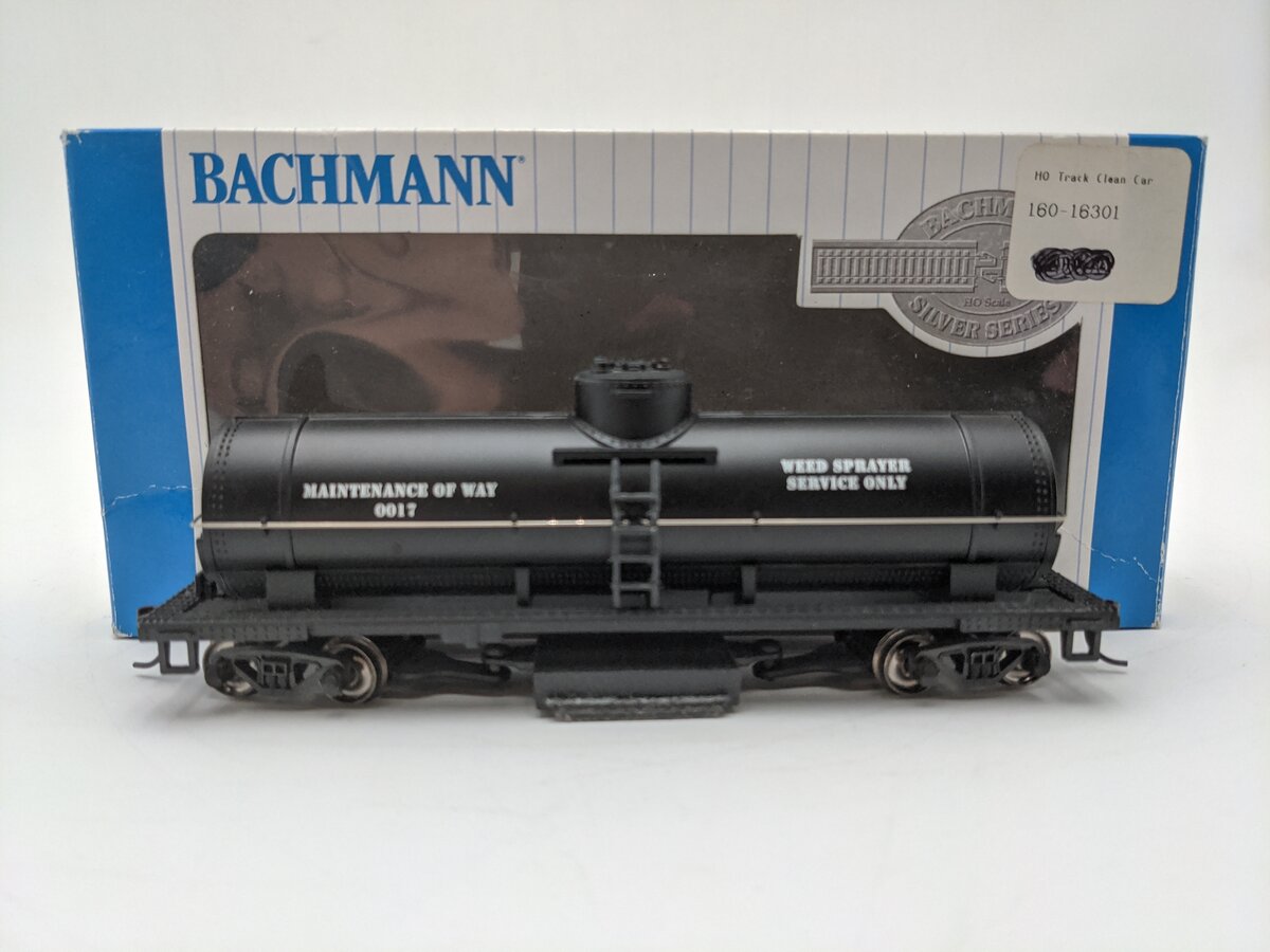 Bachmann 16301 HO Scale Maintenance of Way Track-Cleaning Single-Dome Tank Car EX/Box