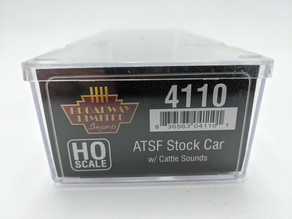 Broadway Limited 4110 HO Scale Atchison, Topeka & Santa Fe PRR K7 Stock Car EX/Box