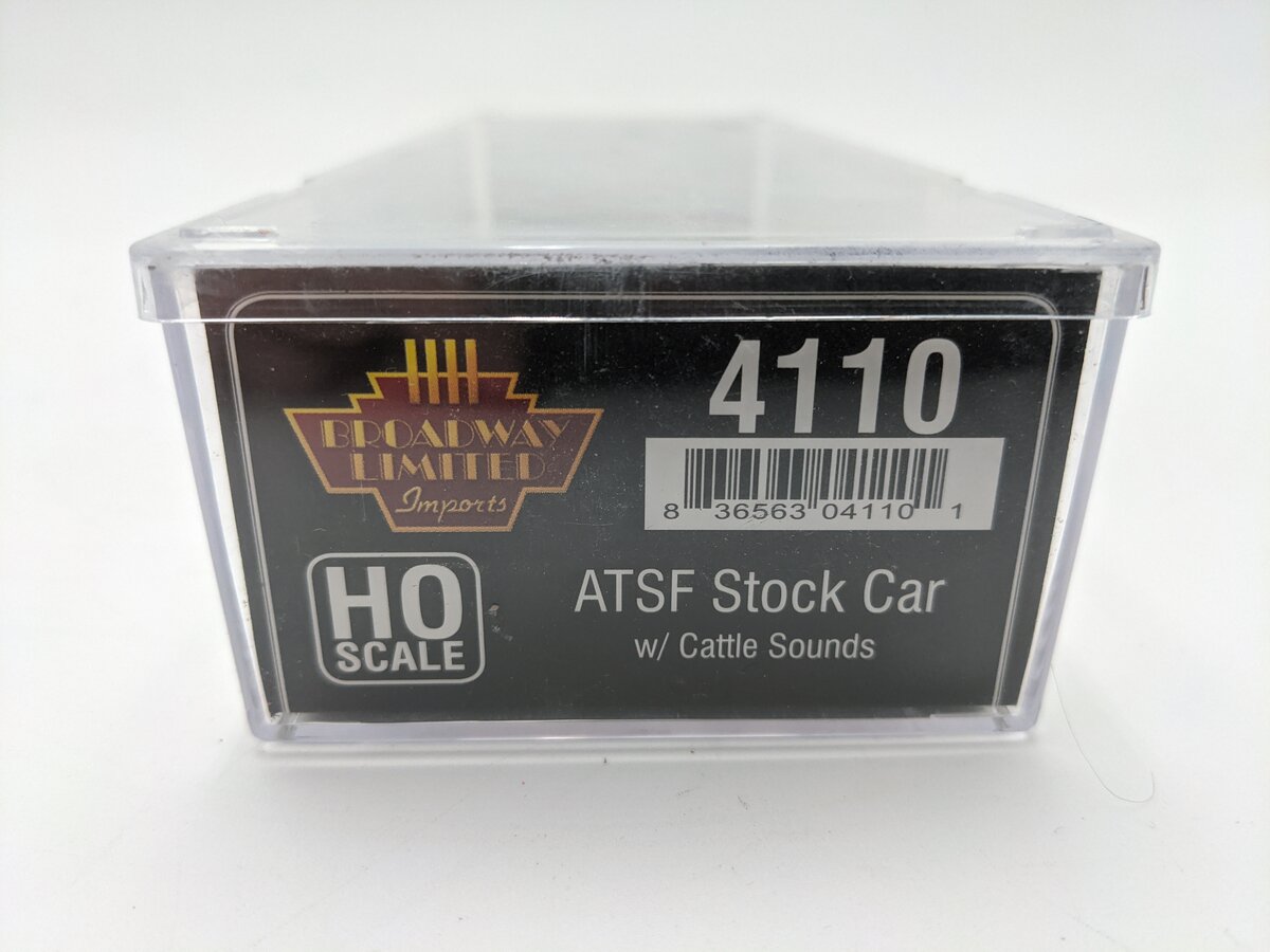 Broadway Limited 4110 HO Scale Atchison, Topeka & Santa Fe PRR K7 Stock Car EX/Box