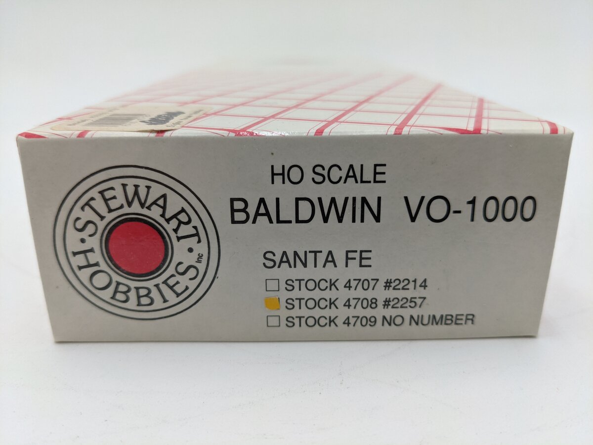 Stewart 4708 HO Scale Santa Fe Baldwin VO-1000 (A.T.S.F.) #2257 EX/Box