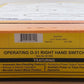 MTH 40-1004 O 31 RealTrax Nickel Silver Right Hand Remote Switch Turnout EX/Box