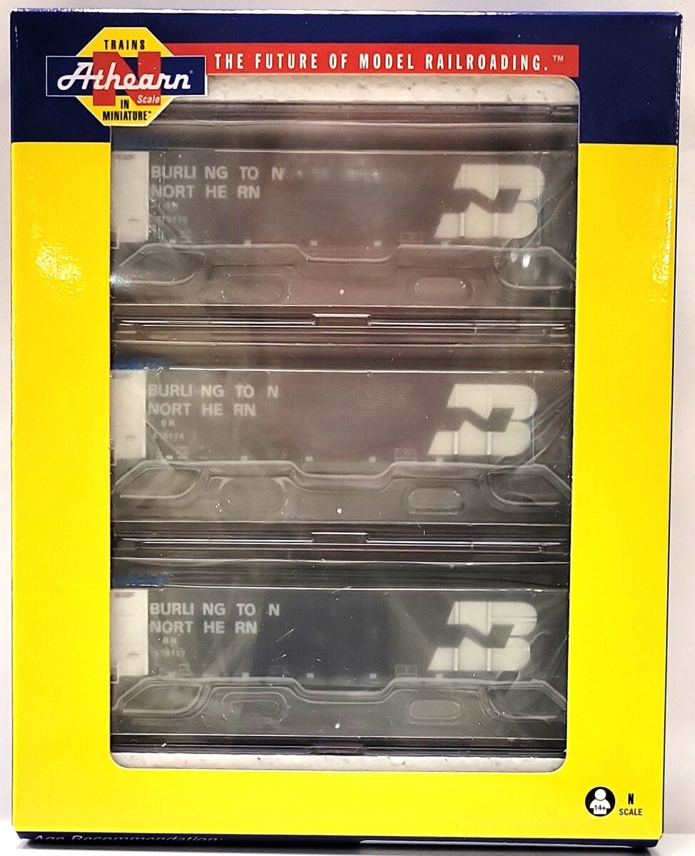 Athearn 3830 N Burlington Northern Thrall High Side Gondola w/Load #2 (3) MT/Box
