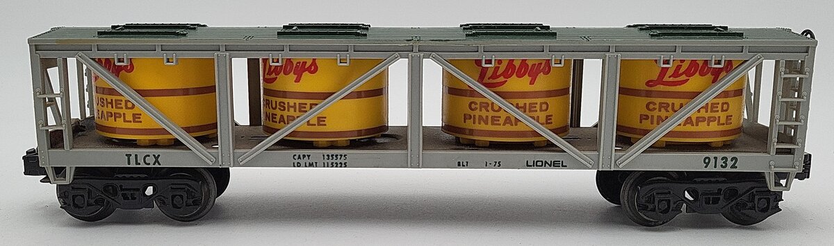 Lionel 6-9132 O Gauge Libbys Crushed Pineapple Vat Car EX