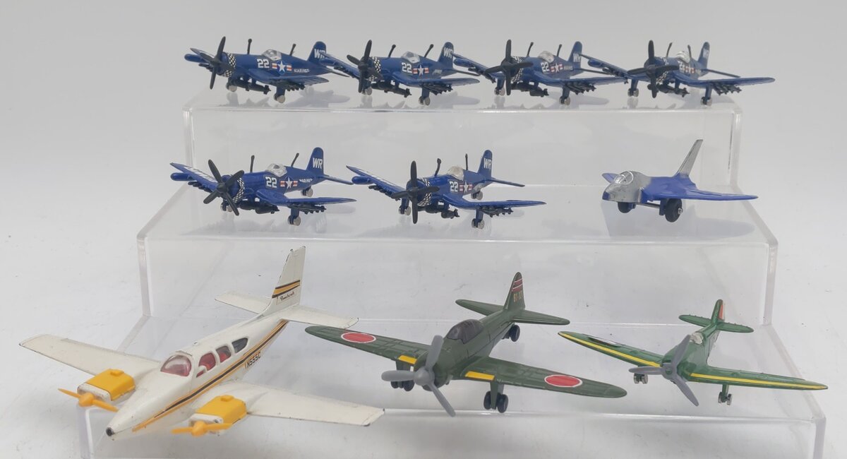 Dinky Toys, Zylmex & Tootsie Toys Assorted Die-Cast Airplanes [10] EX
