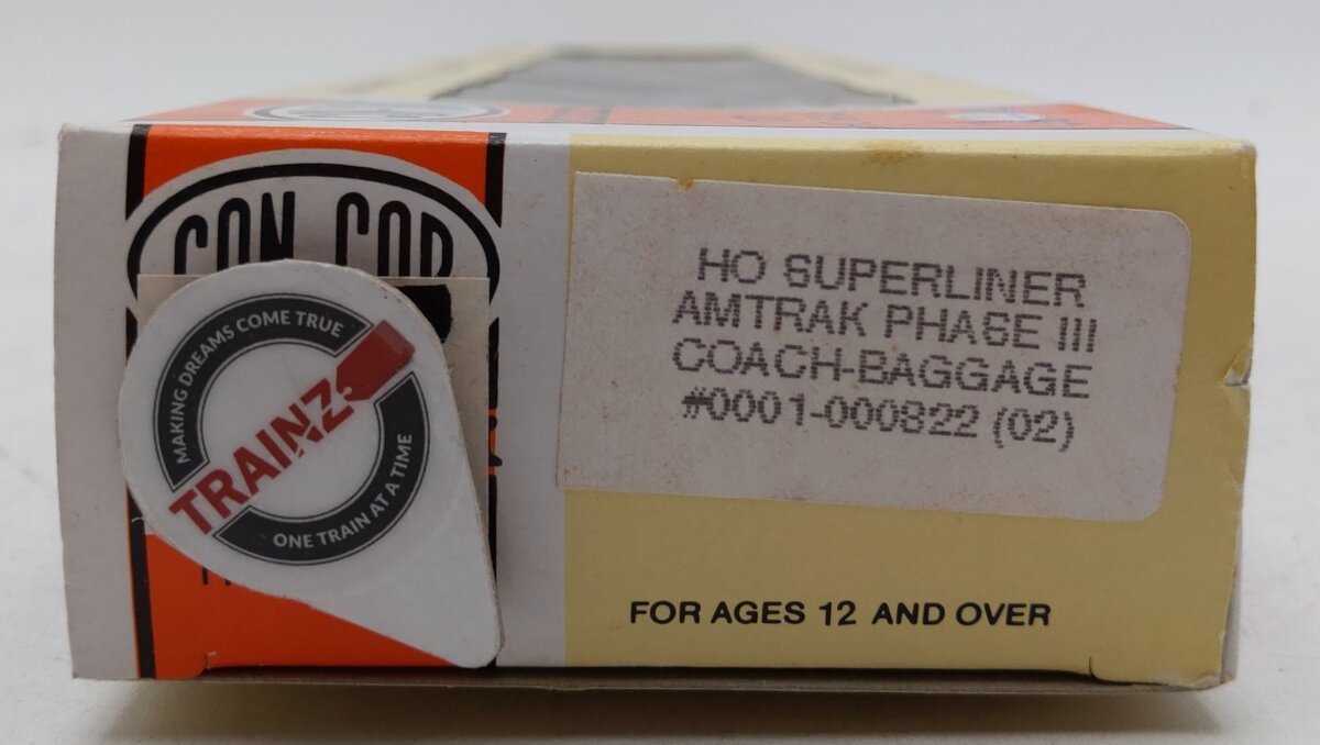 Con-Cor 0001-0822 HO Amtrak Superliner Phase III Coach Baggage Car Kit LN/Box