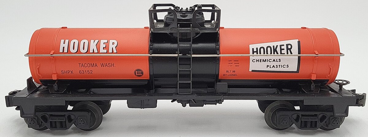 Lionel 6-63152 Hooker Chemical Single Dome Tank Car LN