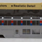 Con-Cor 0001-000841 HO Amtrak Superliner Phase II Lounge-Cafe Car-Kit LN/Box