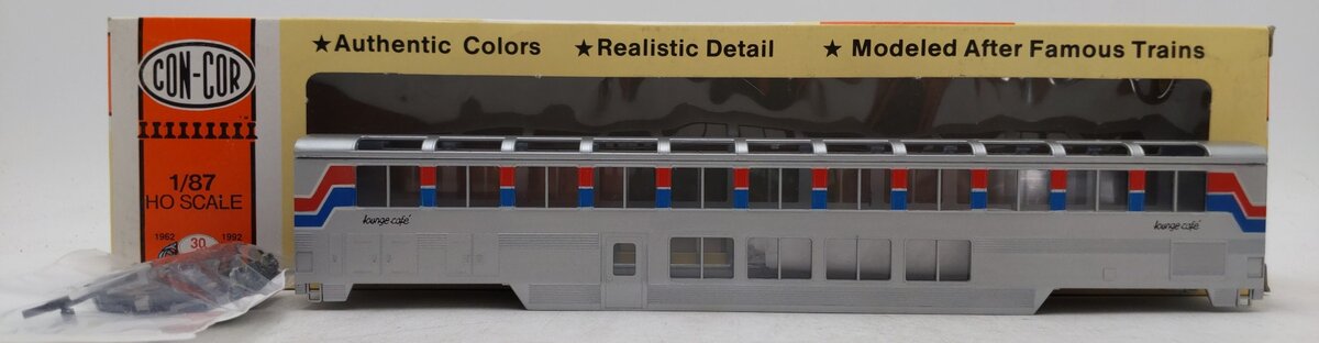 Con-Cor 0001-000841 HO Amtrak Superliner Phase II Lounge-Cafe Car-Kit LN/Box