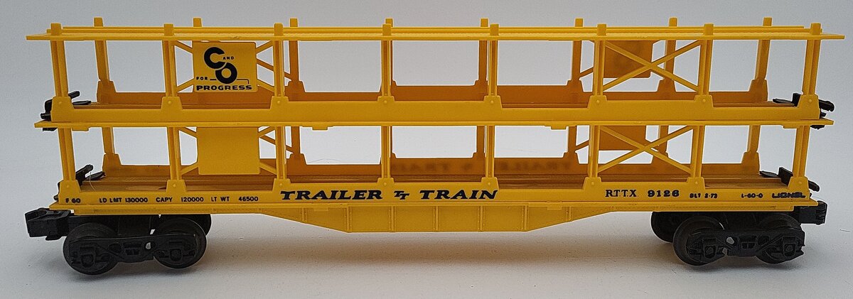 Lionel 6-9126 O Gauge Chesapeake and Ohio Auto Carrier EX