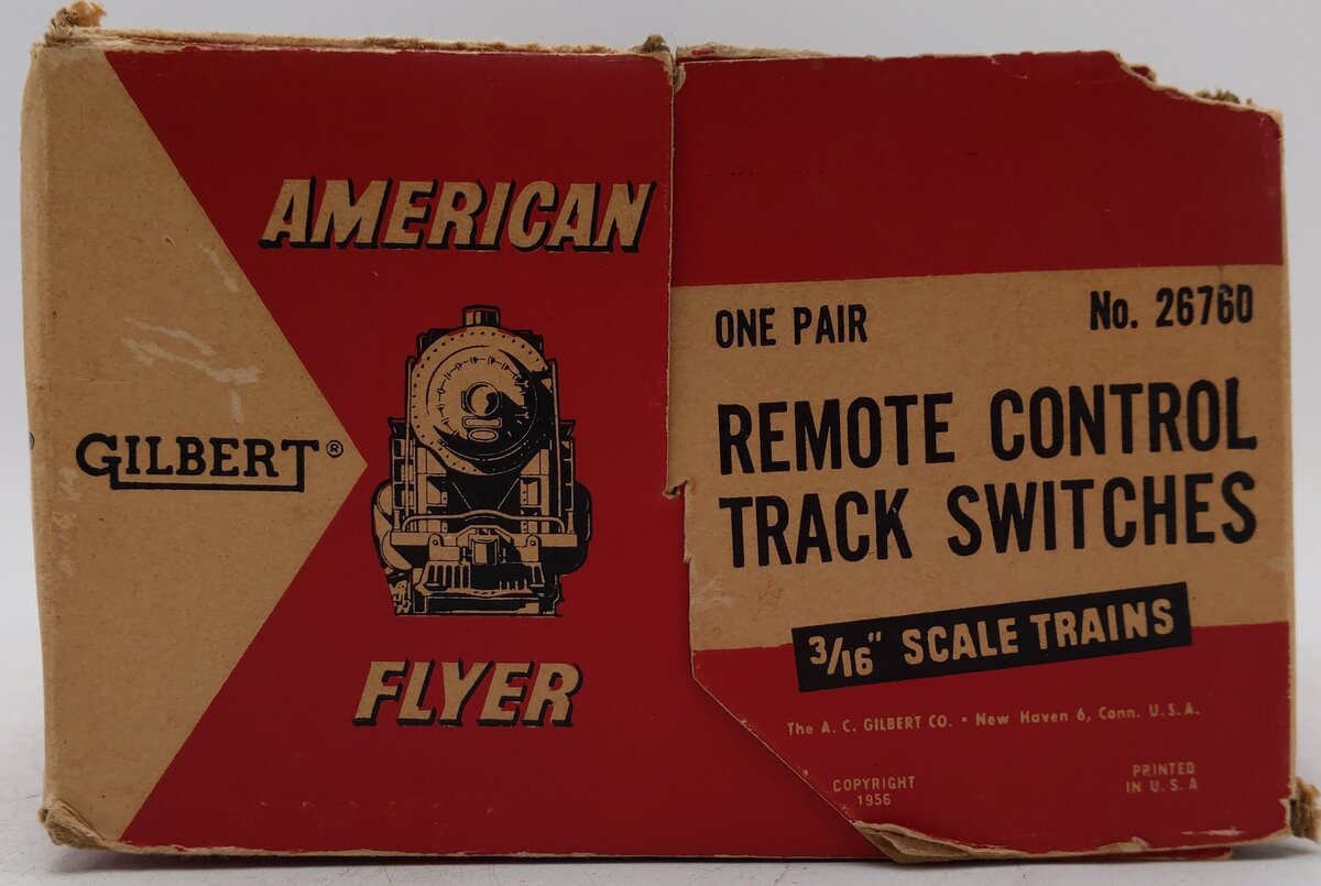 American Flyer 26760 Vintage S Electric Switches - Pair VG/Box