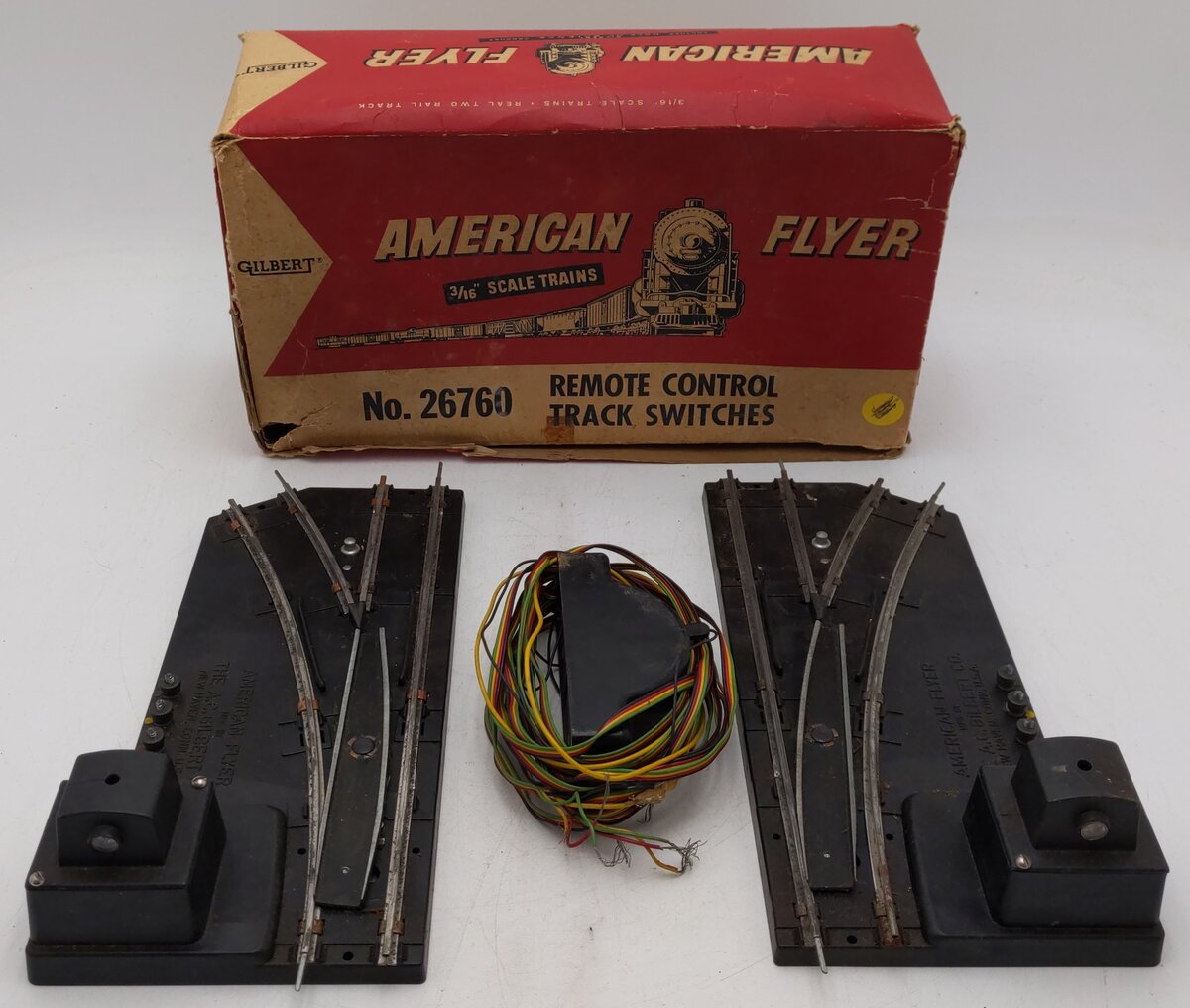 American Flyer 26760 Vintage S Electric Switches - Pair VG/Box