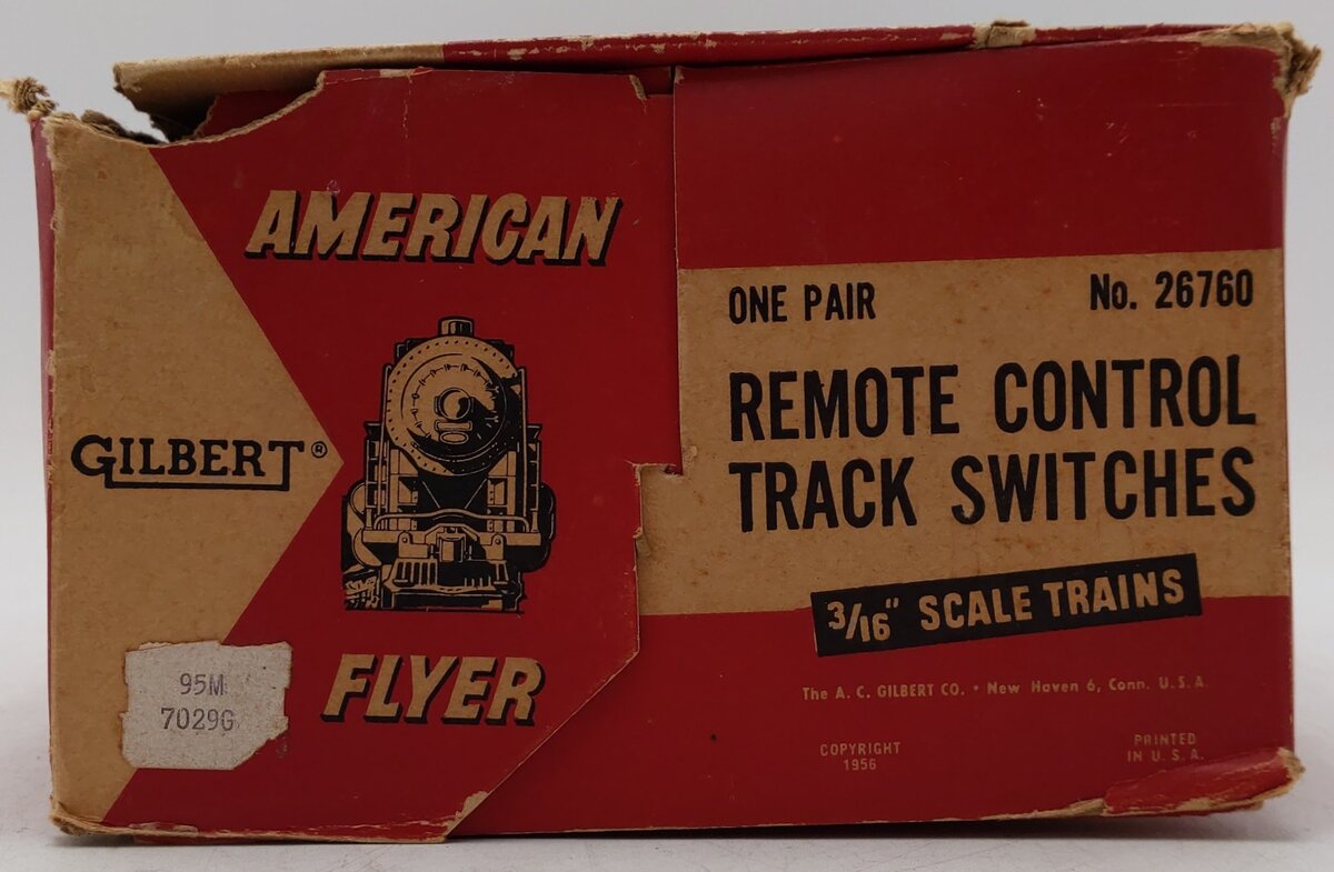 American Flyer 26760 Vintage S Electric Switches - Pair VG/Box