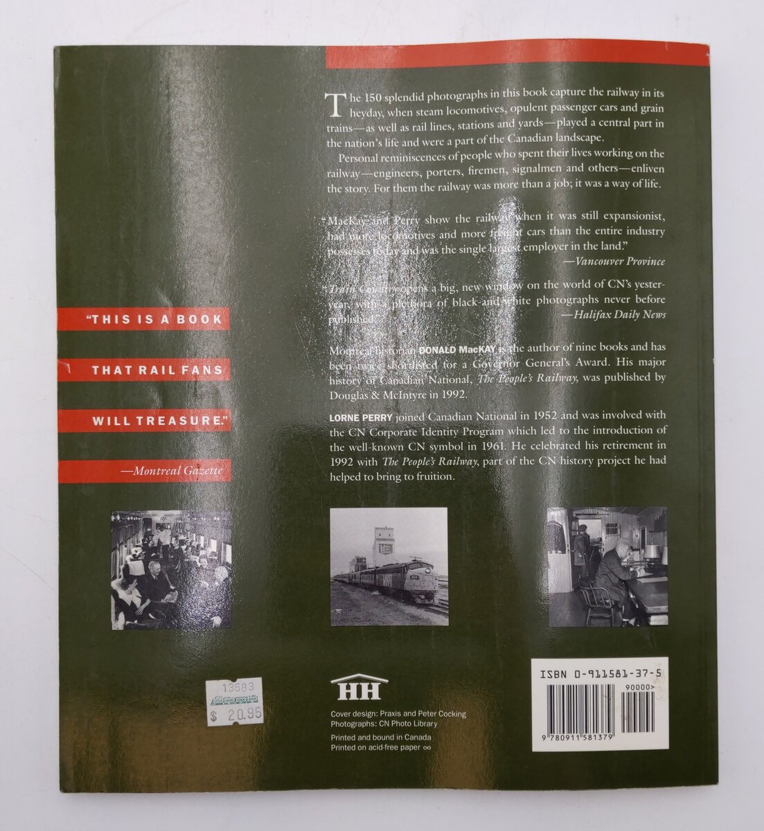 Train Country Paperback Book By Donald Mackay and Lorne Perry VG