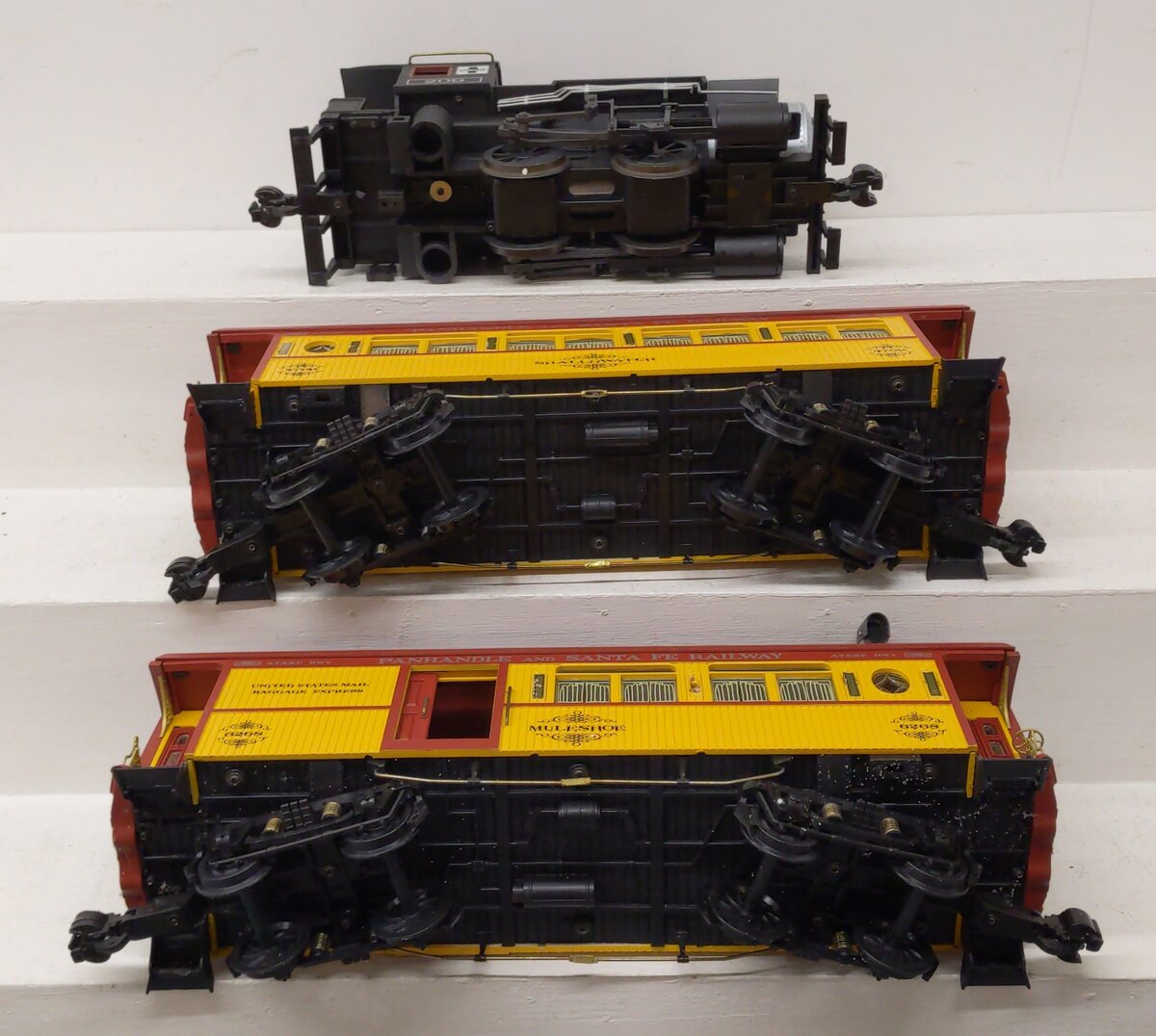 Aristo-Craft 28109 Santa Fe 0-4-0 Steam G Gauge Starter Train Set VG/Box