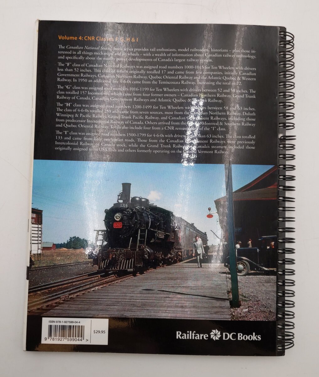 Canadian National Steam Vol.4 Spiral Bound Book By Donald R. McQueen VG