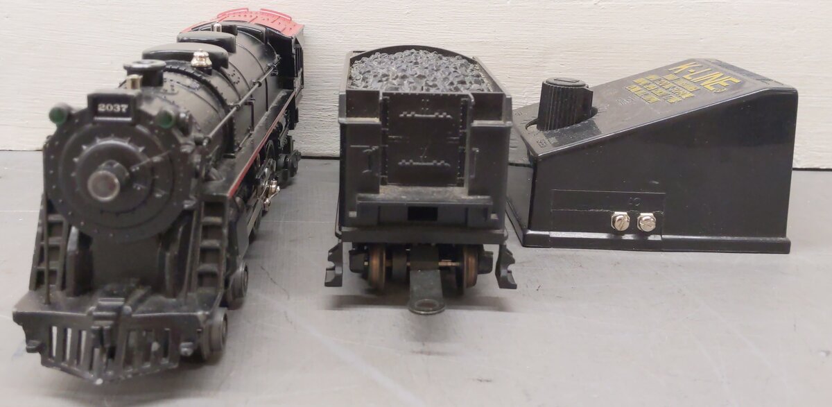 K-Line K1116 O Gauge Santa Fe Steam Chief Steam Locomotive Train Set EX/Box