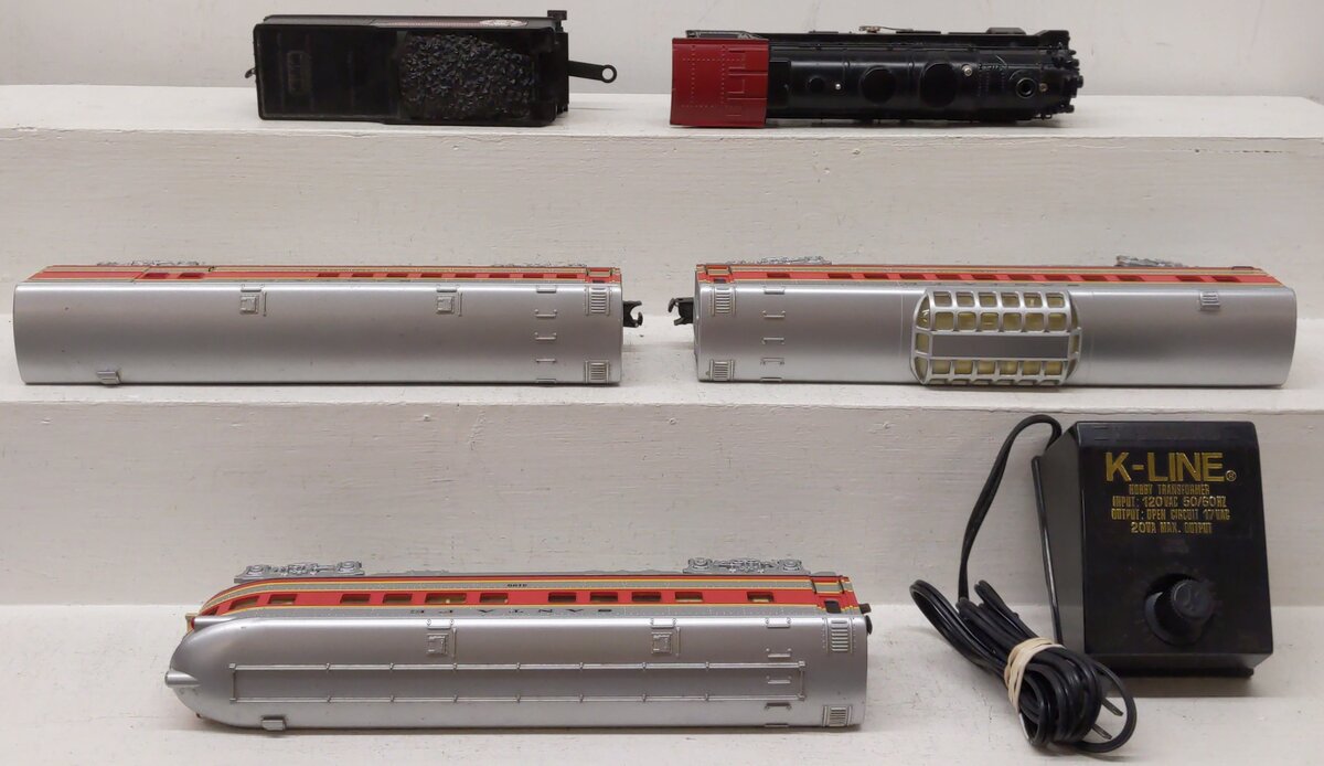 K-Line K1116 O Gauge Santa Fe Steam Chief Steam Locomotive Train Set EX/Box