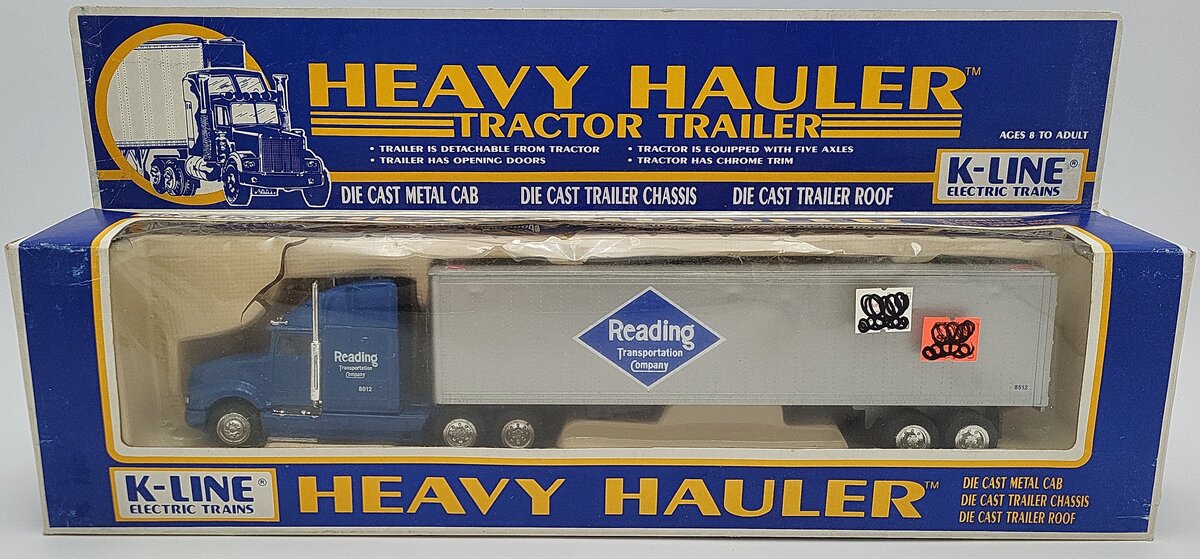 K-Line Heavy Hauler Reading Tractor Trailer EX/Box
