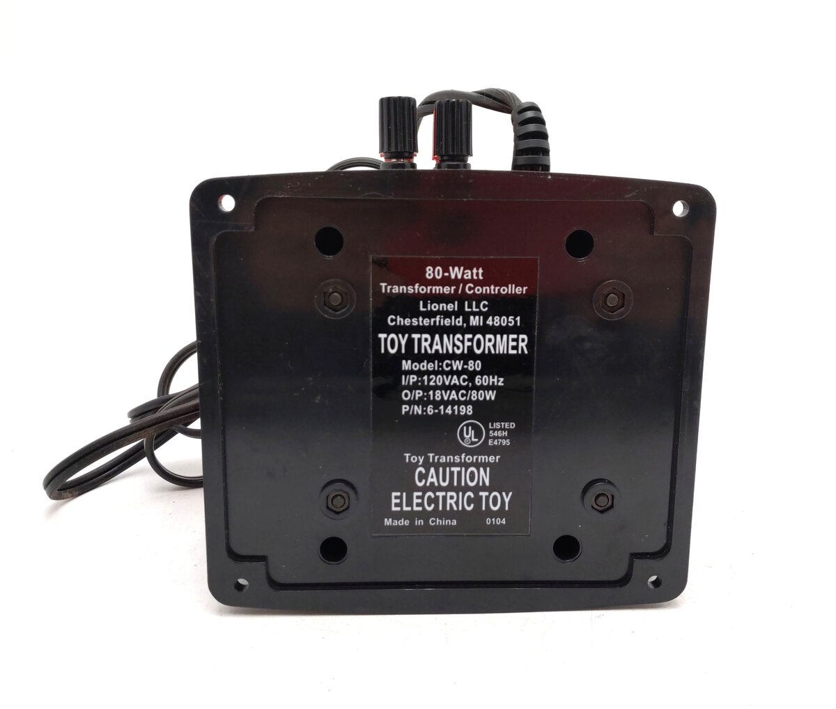 Lionel 6-14198 O CW-80 80 Watt Transformer EX