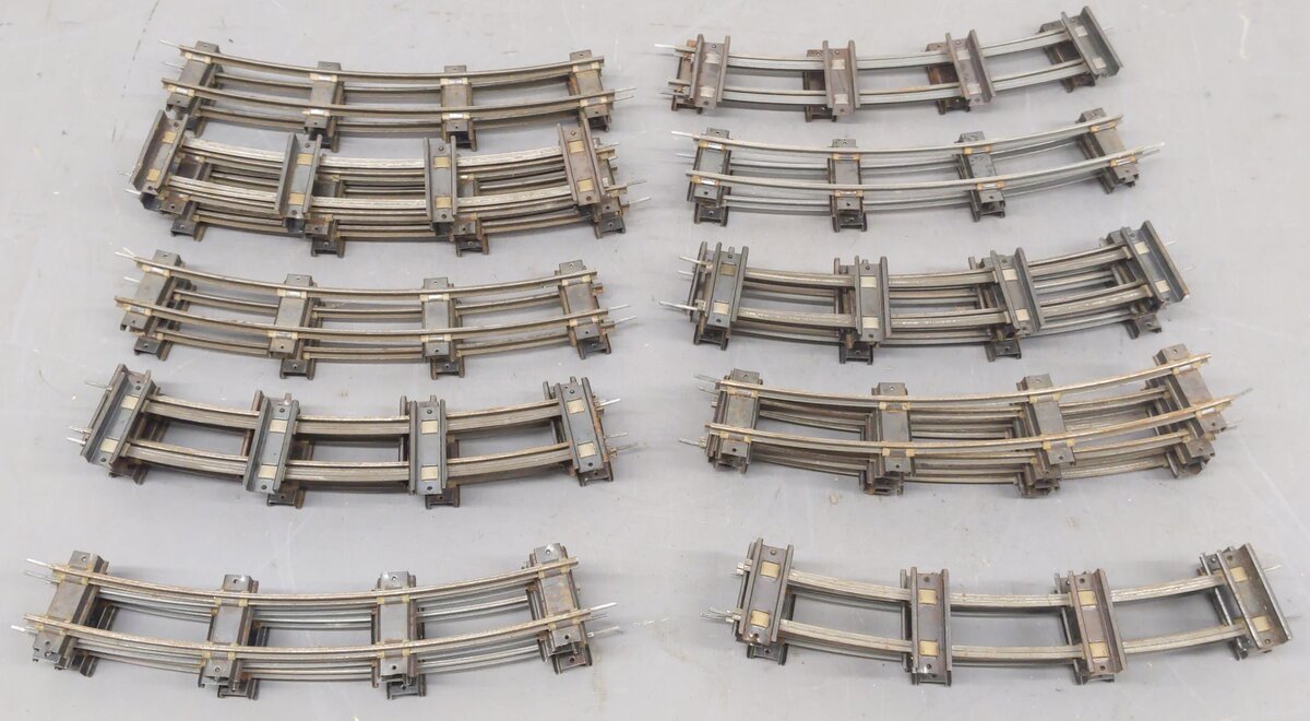 American Flyer 702 Vintage S Curved Track Sections (22) VG