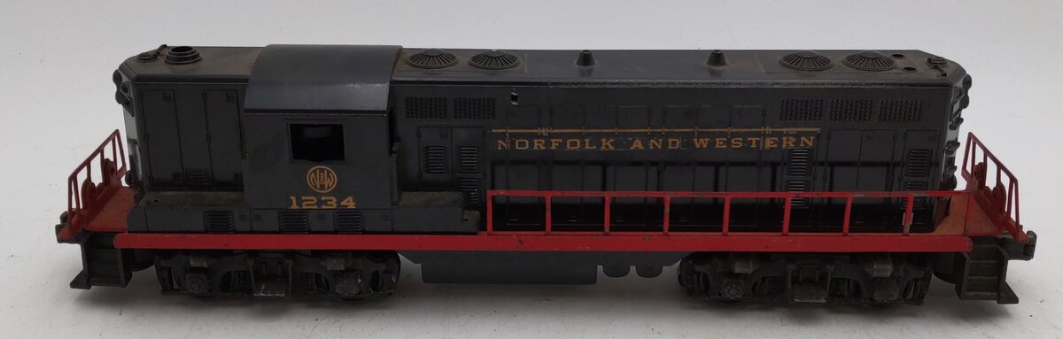 Lionel O Gauge Vintage Norfolk and Western GP7 Diesel Locomotive - Custom VG