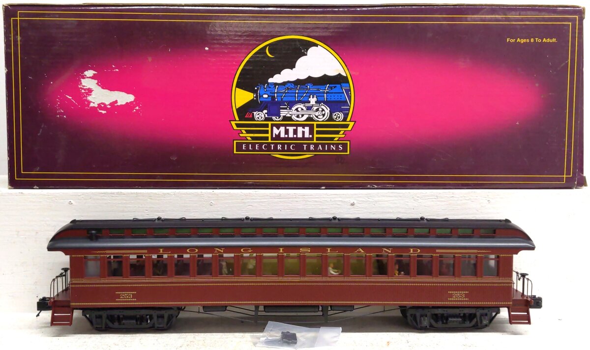 MTH 20-62022 O Gauge Long Island 64’ Woodsided Coach Car EX/Box