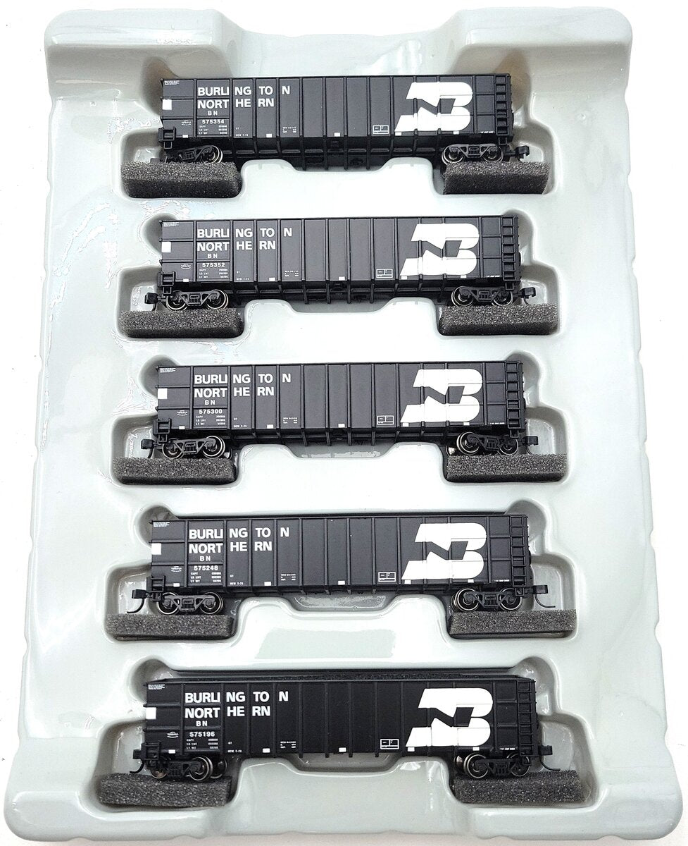 Athearn 11736 N Burlington Northern 50' Thrall High Side Coal Gondola [5 pack] LN/Box