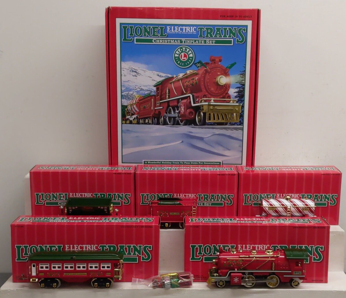 Lionel 6-51012 Tinplate Christmas O Gauge Steam Train Set EX/Box