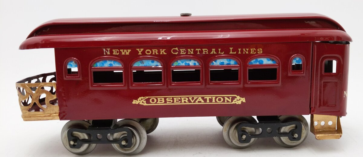 Lionel 36 Vintage Standard Gauge/Maroon Observation Car Painted